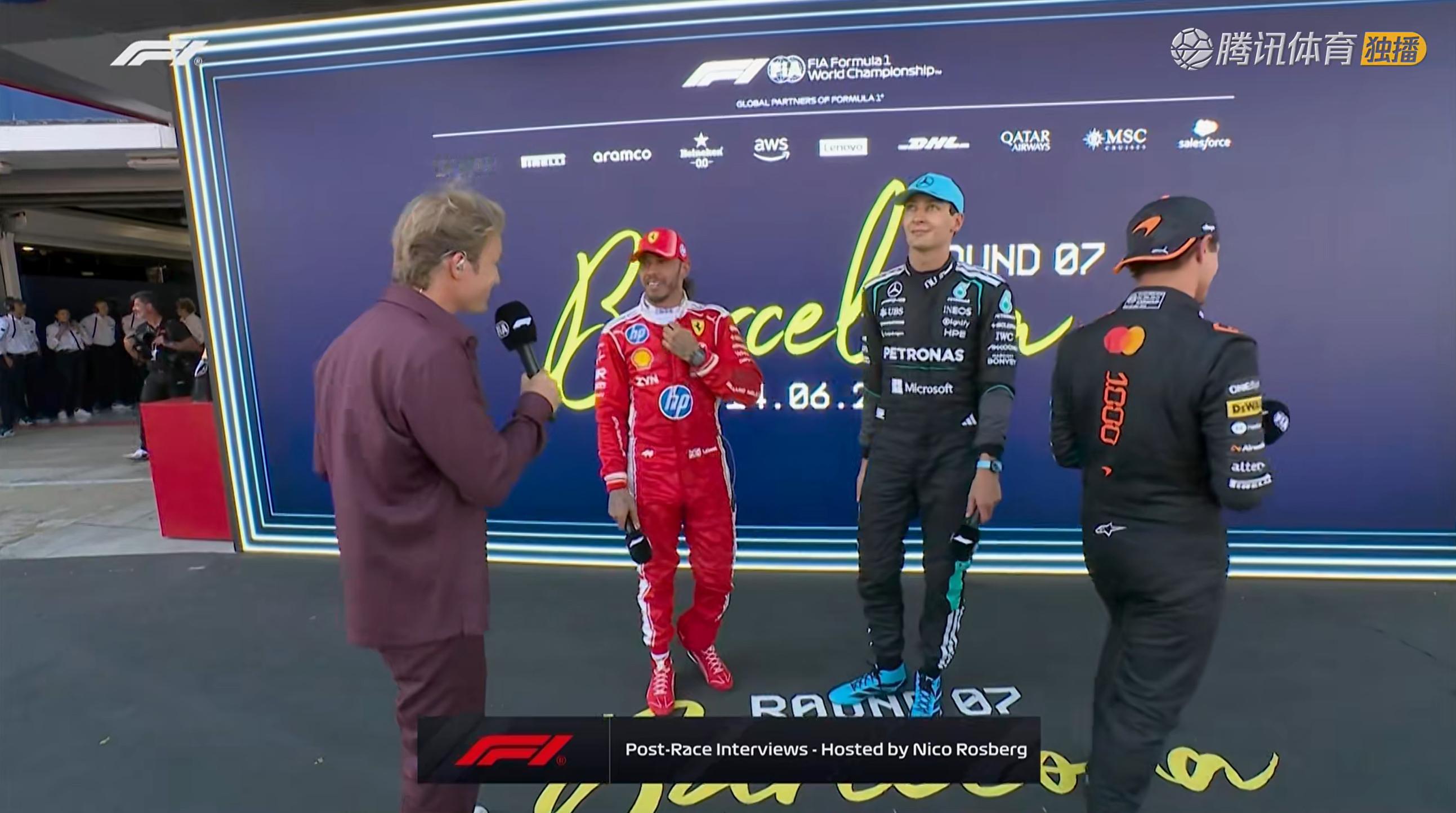 今天的赛后采访嘉宾是尼克·罗斯伯格！F12026F1巴塞罗那大奖赛