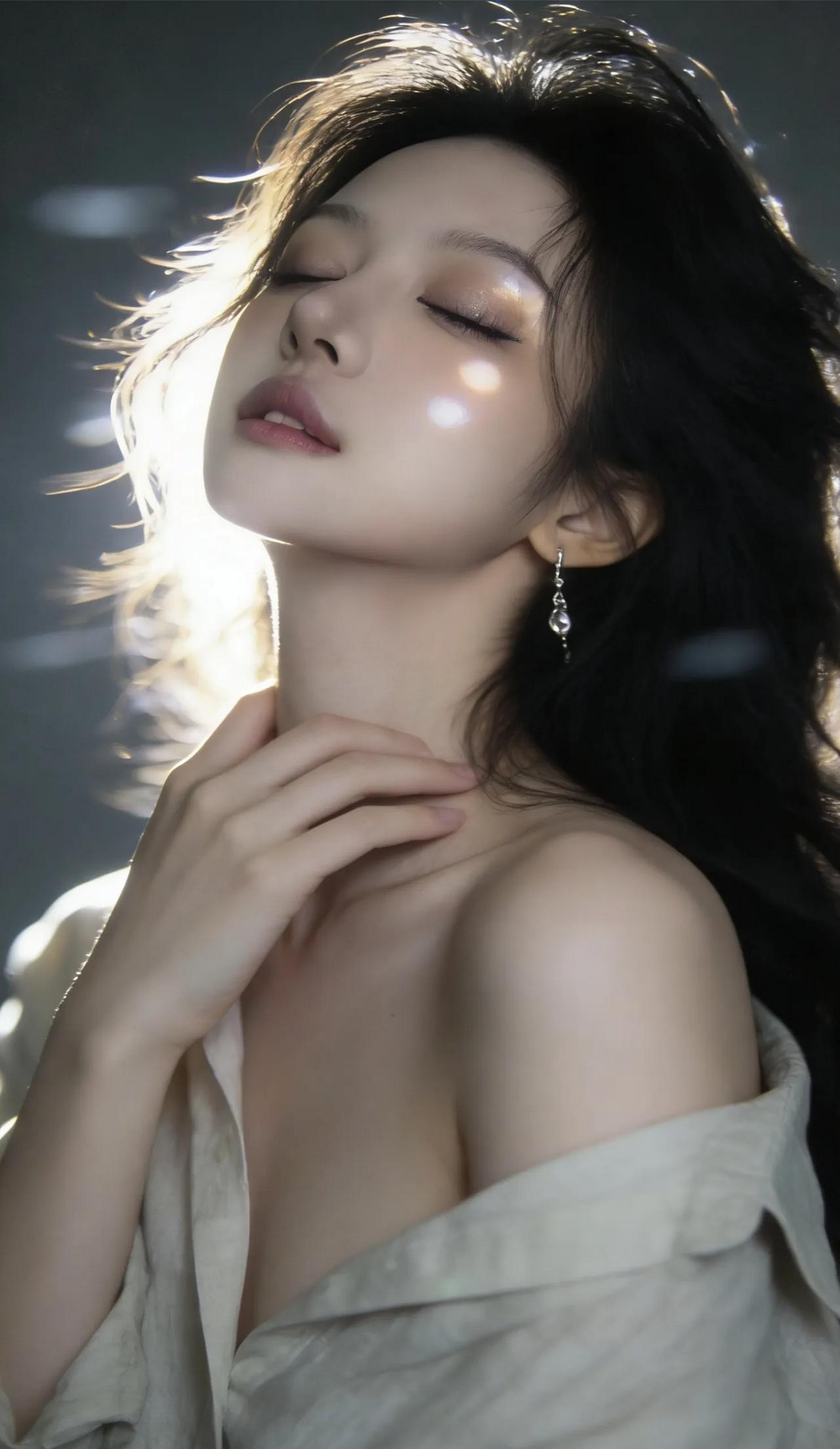 美女小姐姐谁能不爱呢？在美女云集的世界里，她有着极具港风的气质，笑容唯美，满是少