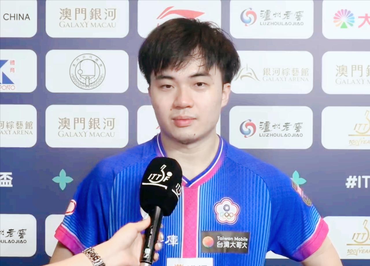 林昀儒4:1赢了温瑞博之后的采访，语气很狂呀！

记者问：这是你们第一次大赛交手