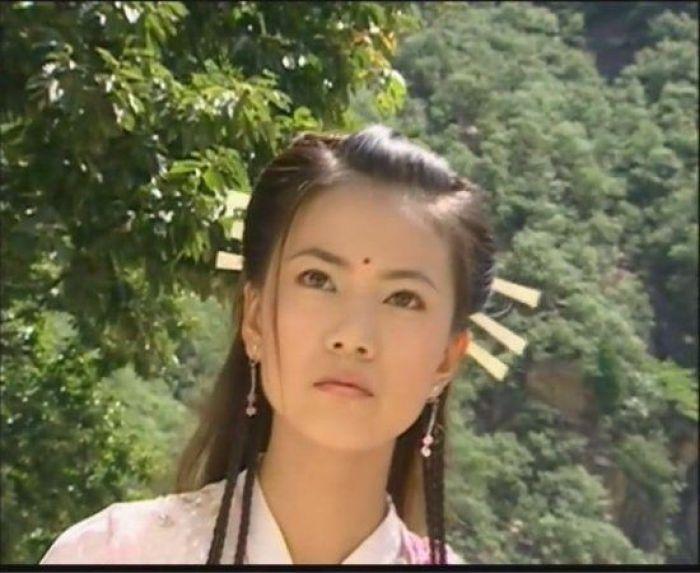 高圆圆很漂亮，但是她演的周芷若一味的在用眼神模仿周海媚！
我看的时候，我都感觉，