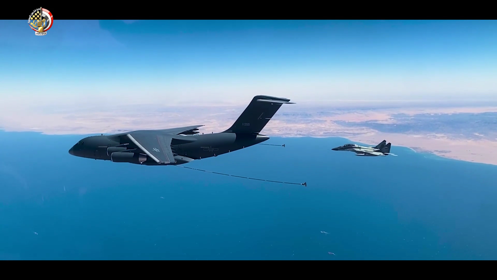 中埃“文明之鹰-2026”空军联训结束图为中国空军运油-20A给埃及空军米格-2