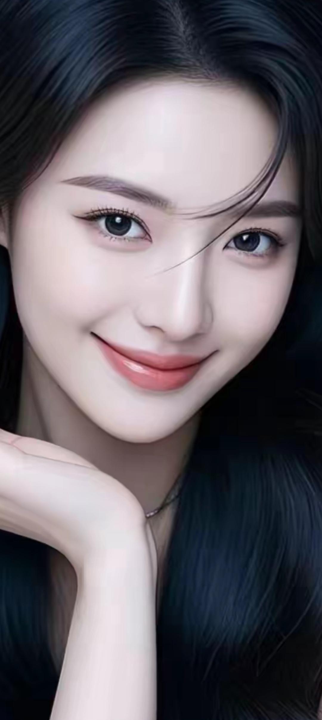 甜美微笑，温柔如水，少女心满满！😊✨