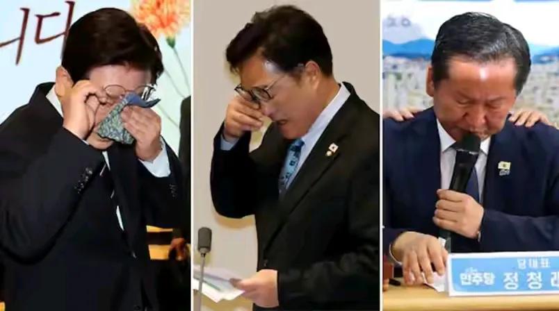 实为罕见，韩国总统李在明，国会议长禹元直，共同民主党党首郑清来，在同一天不同场合