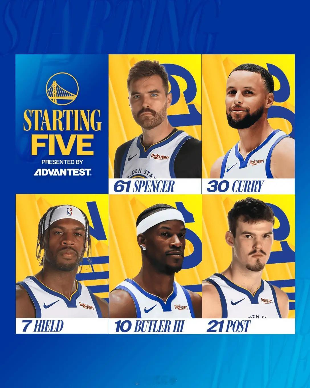 看到勇士今天这套首发阵容，邢大喜…说一会兰德尔得凿穿勇士，德尔专打矮的…勇士vs