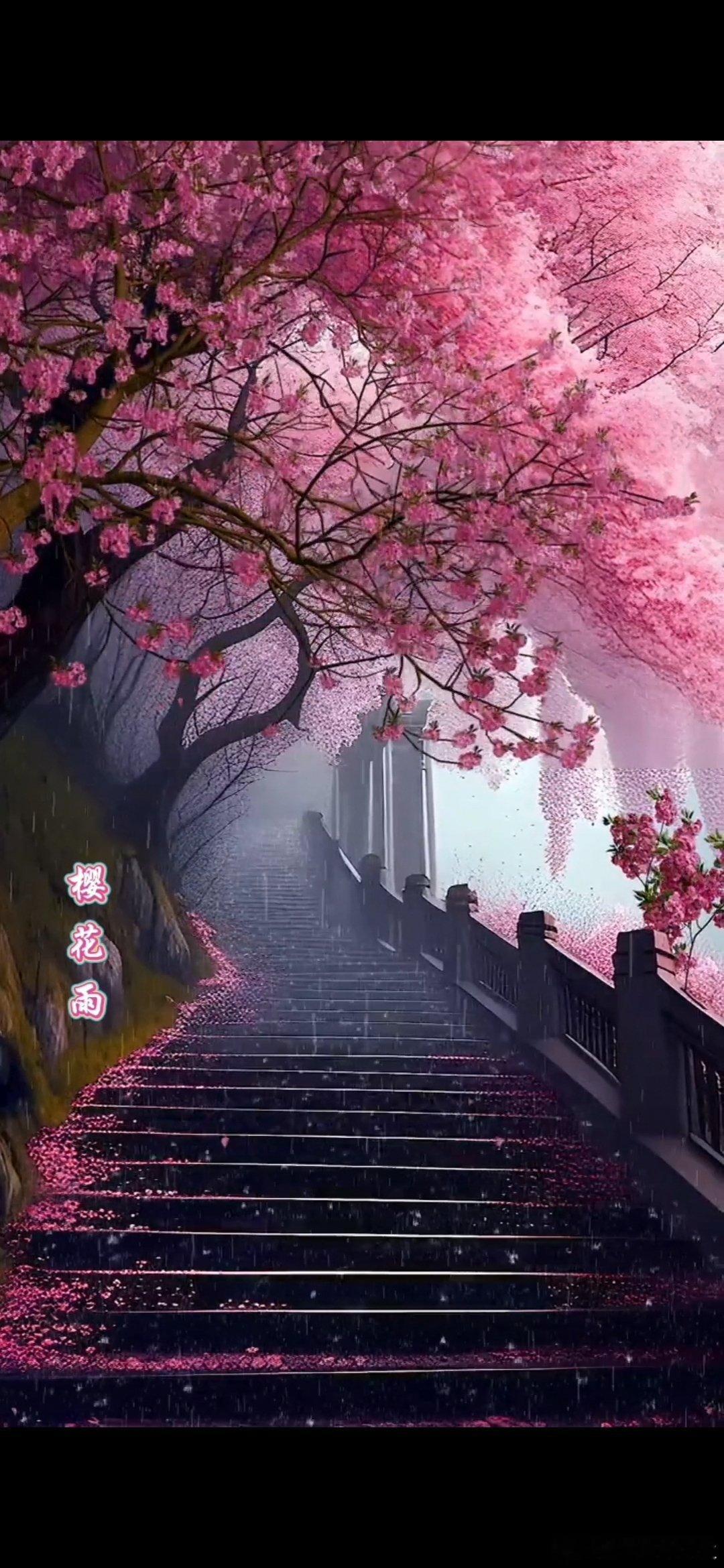 #情爱日记[超话]#                    《无题》花雨蒙蒙湿翠