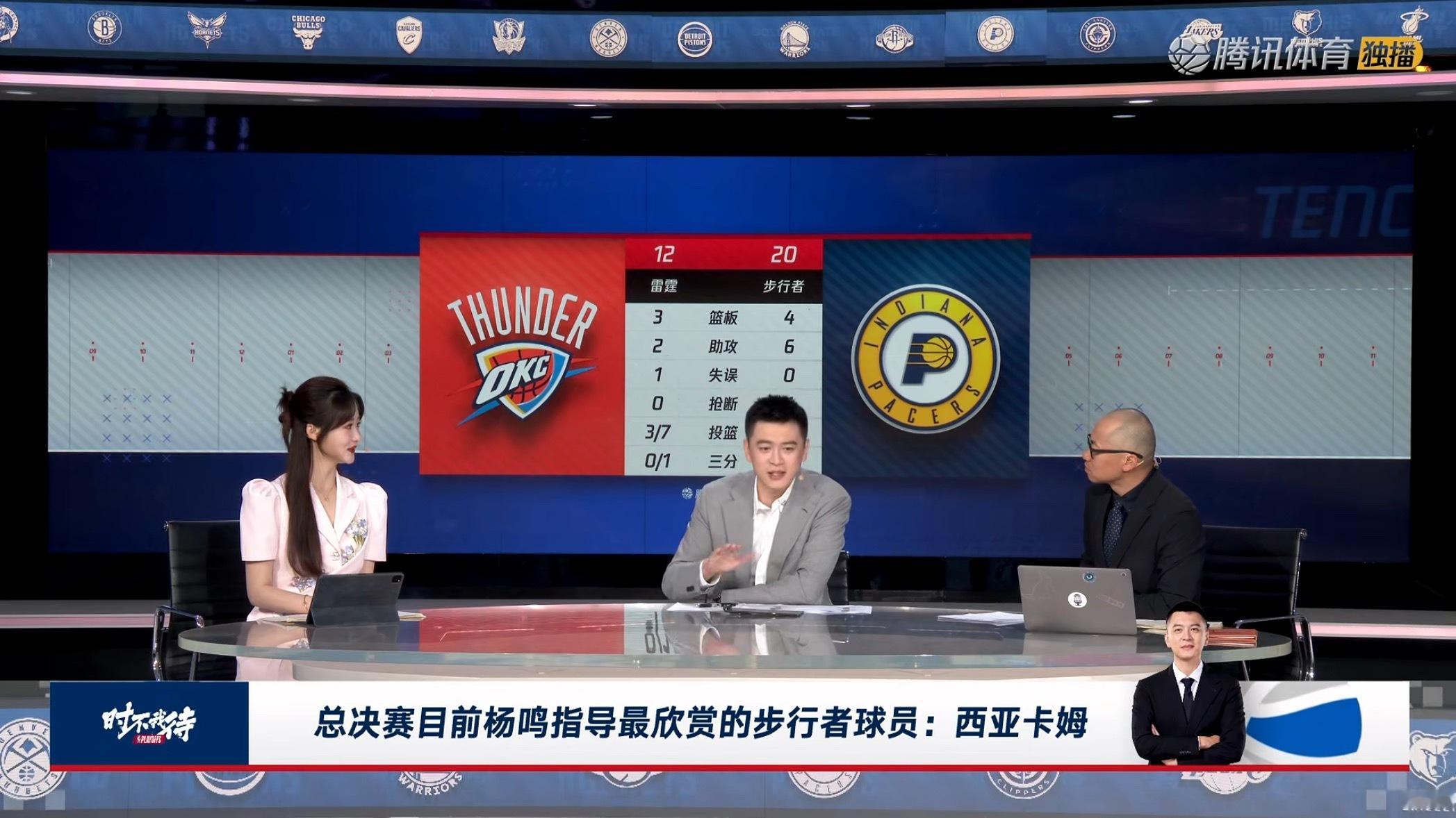 杨导最欣赏步行者的球员是西亚卡姆[干饭人]雷霆vs步行者 ​​​
