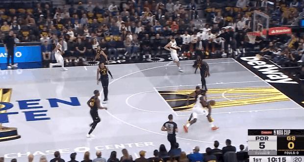 杨瀚森看看克林跟这个接球扣篮，就得快一点硬气一点




开拓者反击，西索科传球