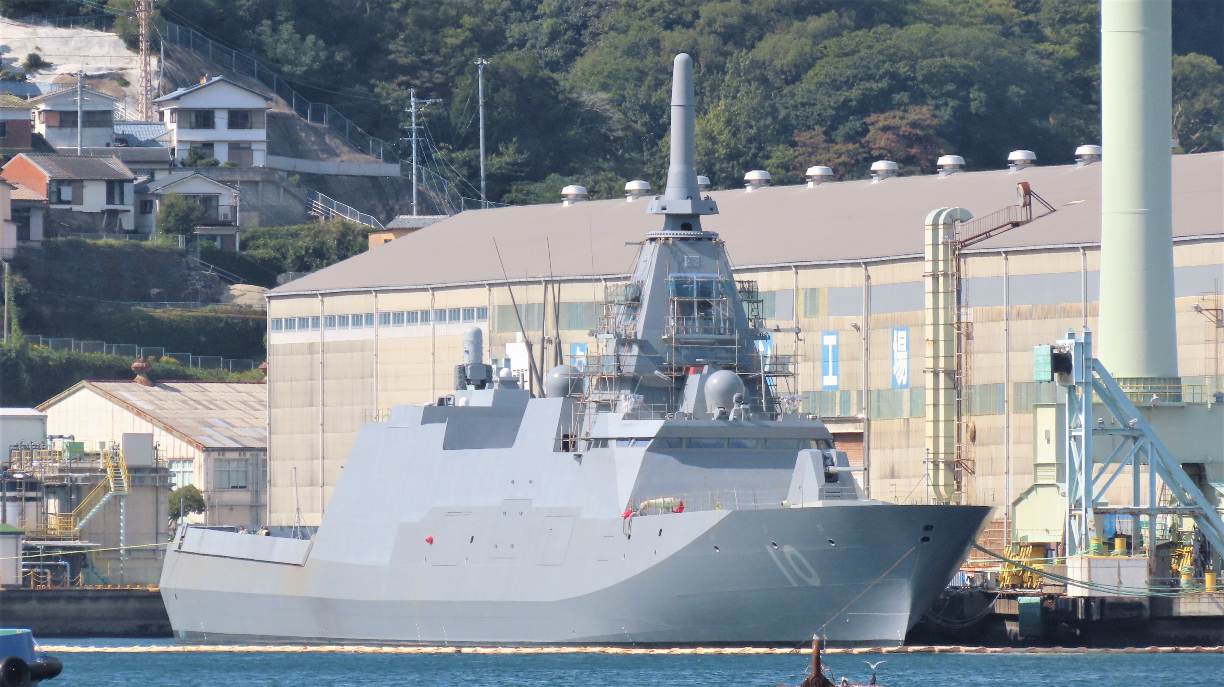 三菱重工长崎造船所近况（X by kt_666），FFM-12上层建筑模块都拼上