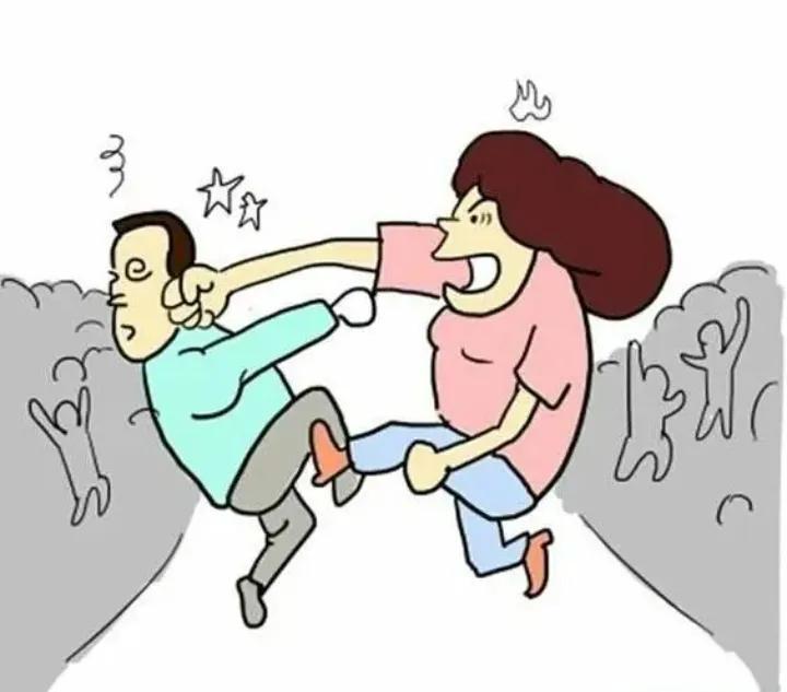小酒一喝就发飙，
家中媳妇怎肯饶，
连吵带骂把我打，
尾句………？
[烟花][烟