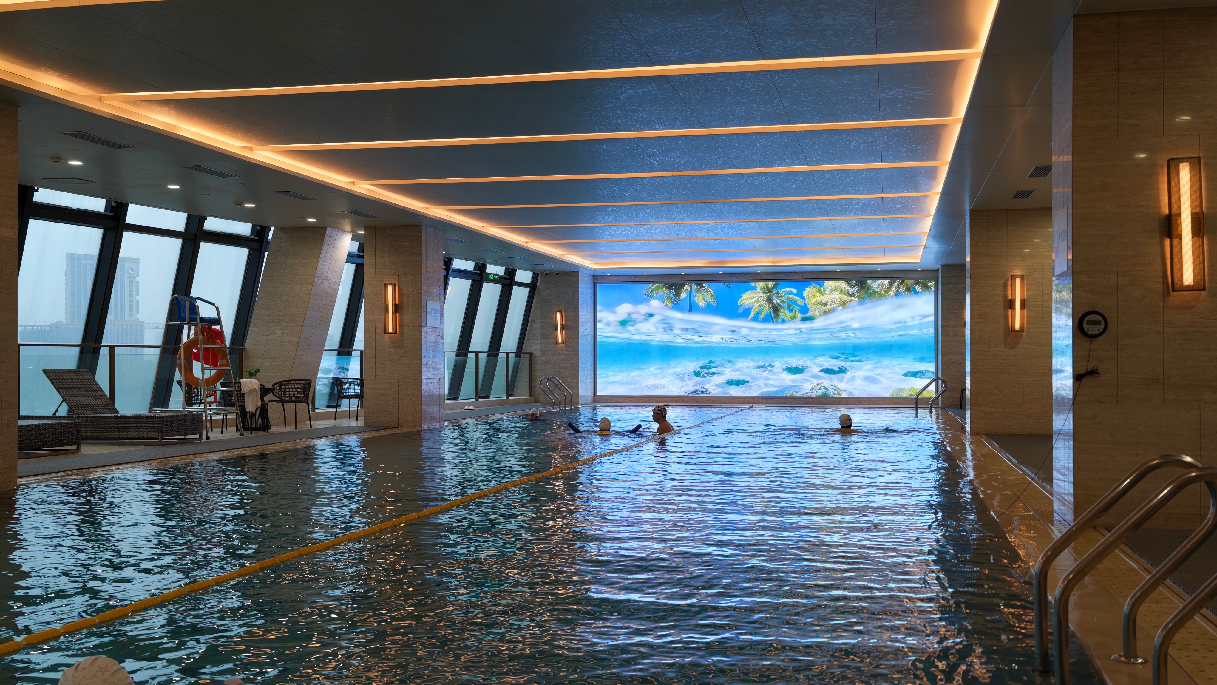 打卡500米舒服了，中午吃了面条，罪过罪过 杭州·杭州国寿君澜大饭店