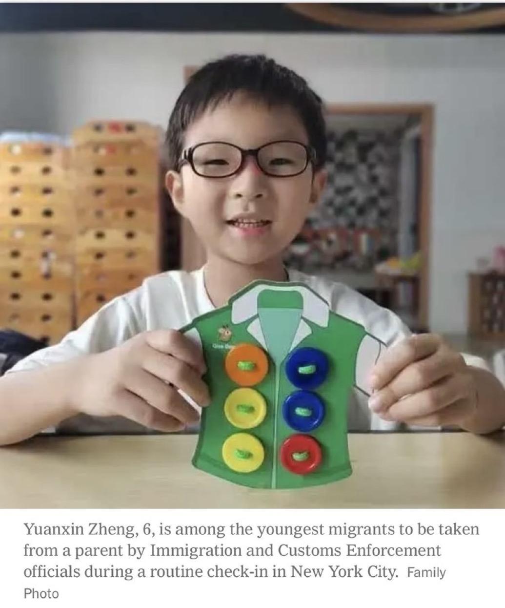 2025年川普上台以来，美国移民执法局ICE已抓走2600名未成年人，其中最小的