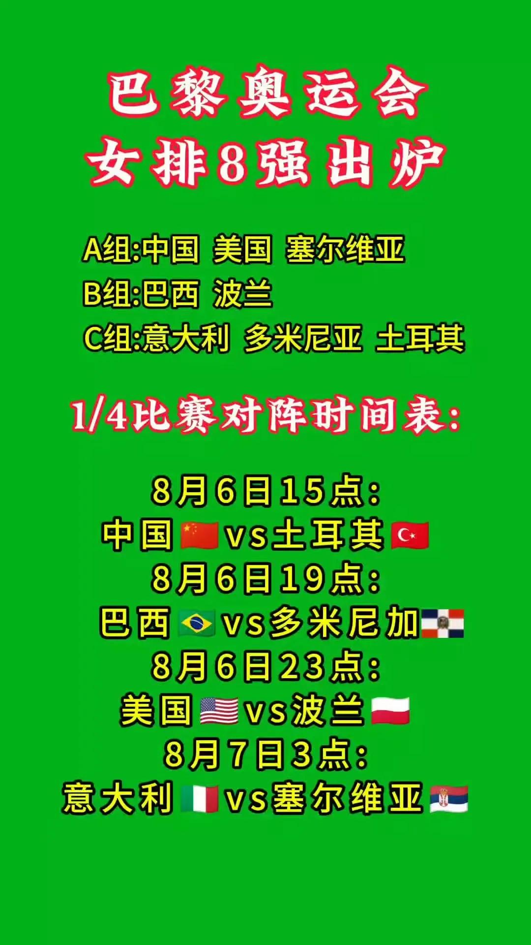 [[火炬][碰拳]好戏连台，巴奥女排对决序列速报[碰拳][火炬]]
      