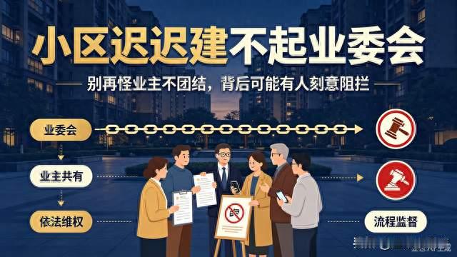 小区迟迟成立不了业委会，别再怪业主不团结，背后有人刻意阻拦