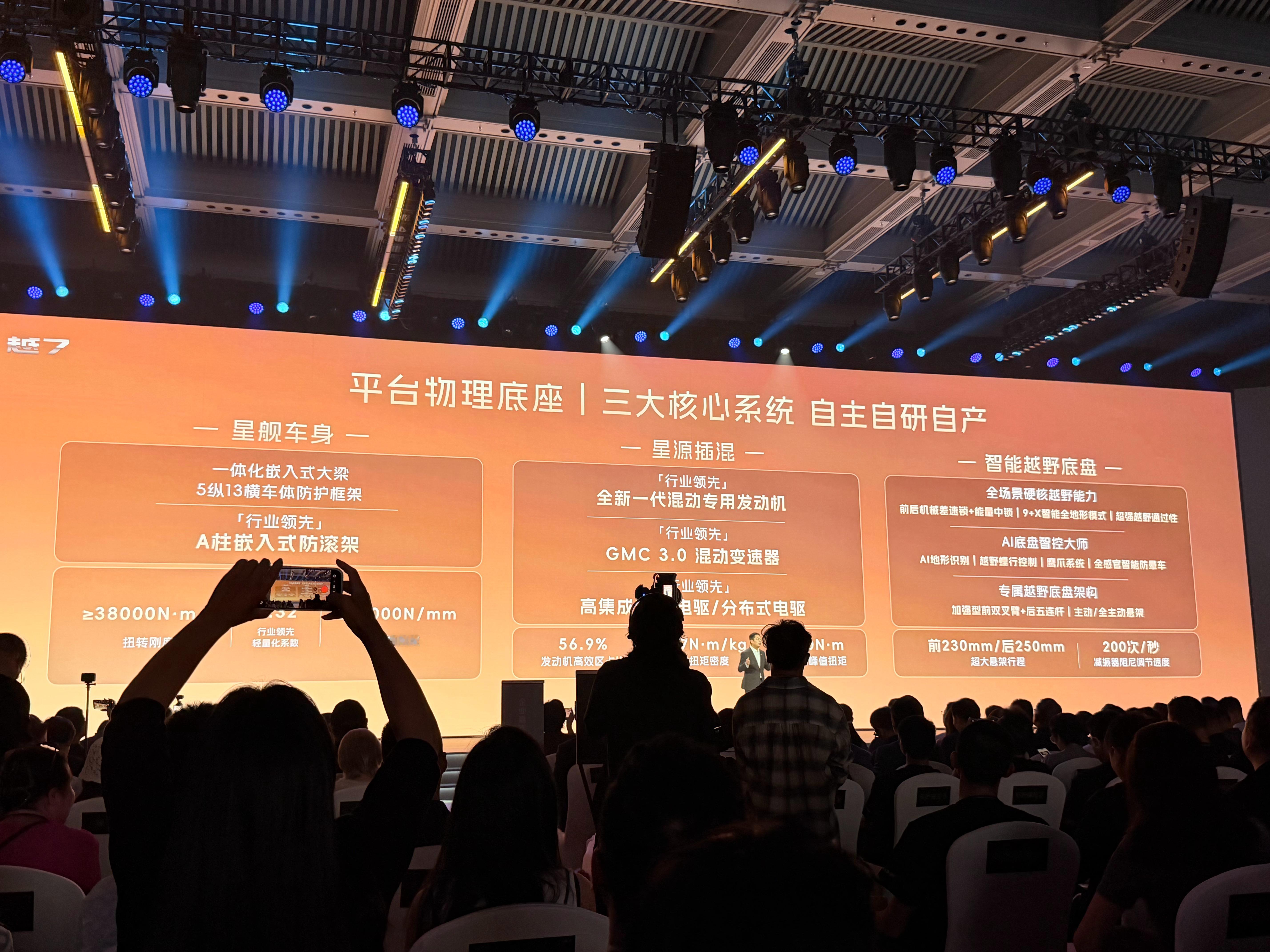 传祺越7超舒适的悦野方盒子广汽传祺越7首发东西不少啊这发布会才开到一半首搭 1.