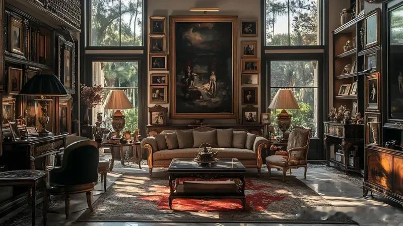 爱泼斯坦豪宅内景黑暗又诡异 爱泼斯坦的曼哈顿豪宅，外观华丽奢侈，却藏着黑暗又诡异