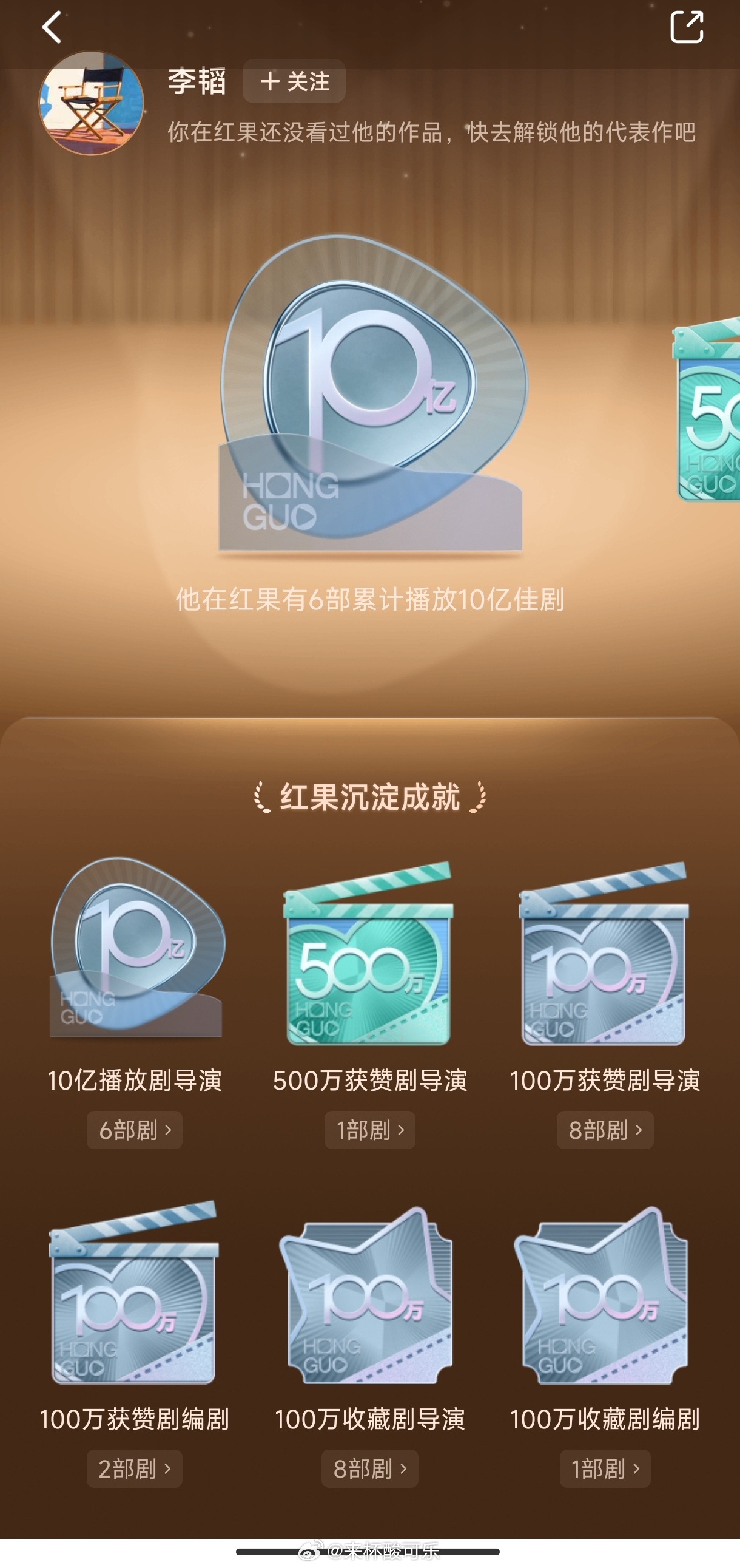 幕后导演编剧的红果成就李韬（关联作品18部）10亿播放导演6部《遇见心软的神》《