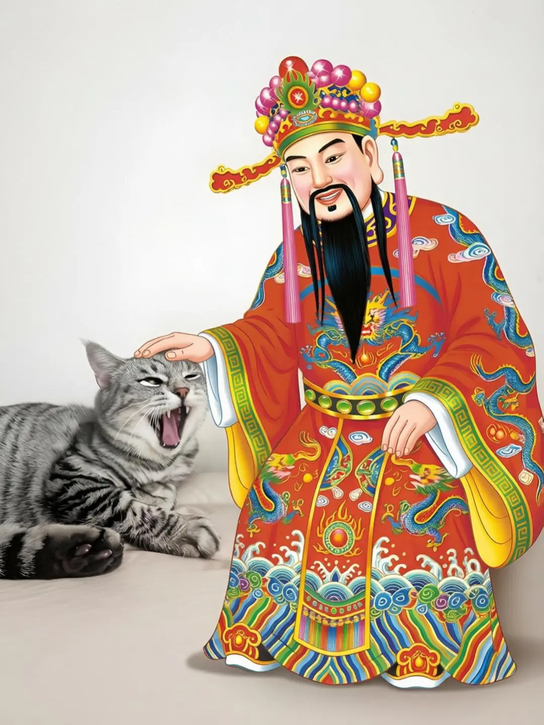 被财神喜欢的小猫，肯定是招财猫啊!