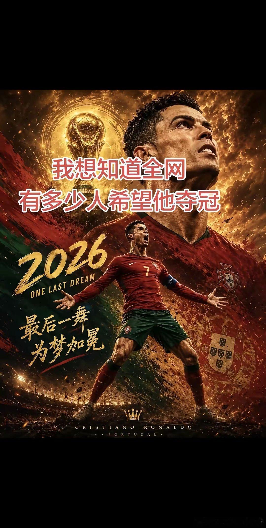 青春就那么几年，C罗却用20年填满了我的整个青春记忆。真心希望他能夺一次冠军！让