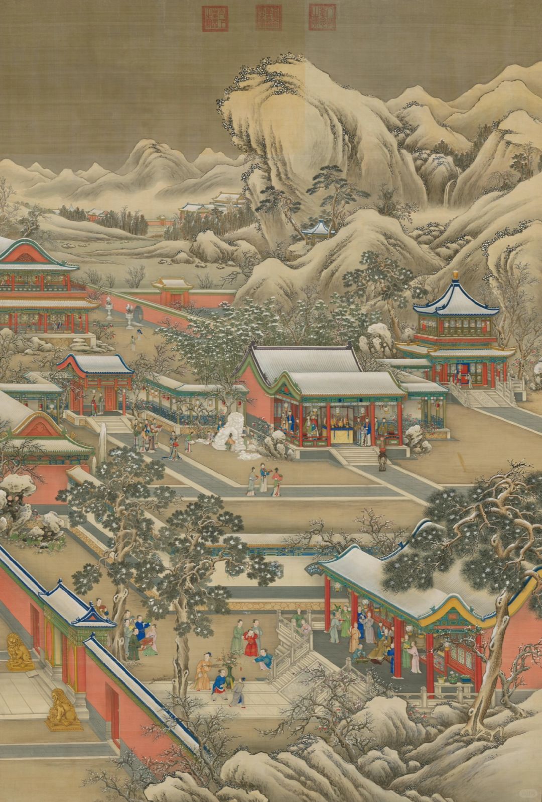 下雪了｜弘历喜雪图