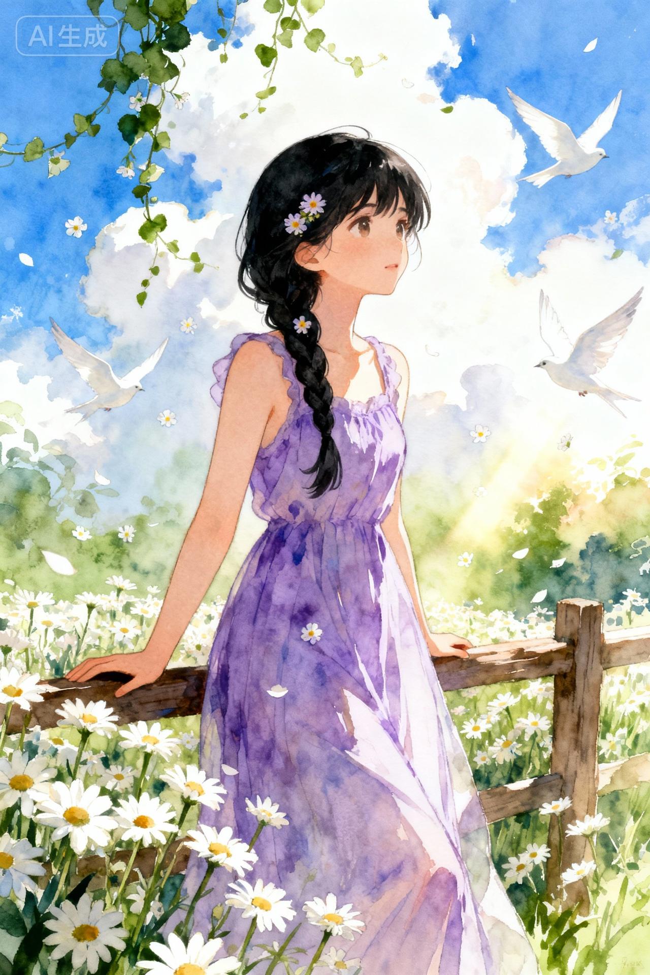 这世上没有完美无缺的人，
每个人都有自己的闪光点。
不必仰望别人，
不必处处比较