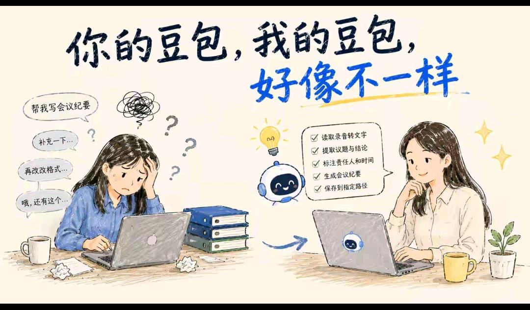 我经常听到一句话：”豆包太傻了。”
我爸妈这么说，我亲戚这么说，我现实中的朋友这