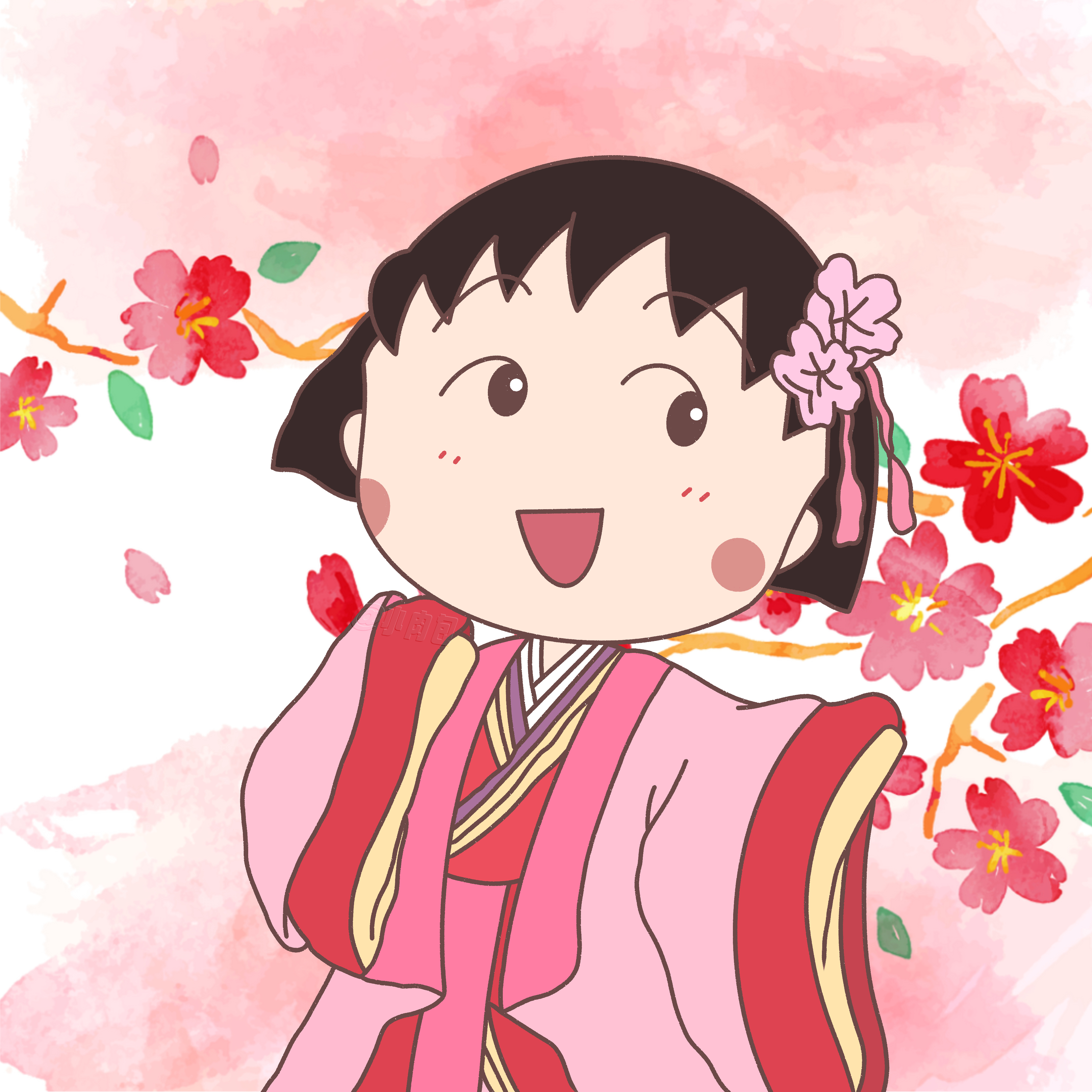 古灵精怪的小丸子[兔子][兔子][兔子]cr：YoYo-小肉包#头像##樱桃小丸