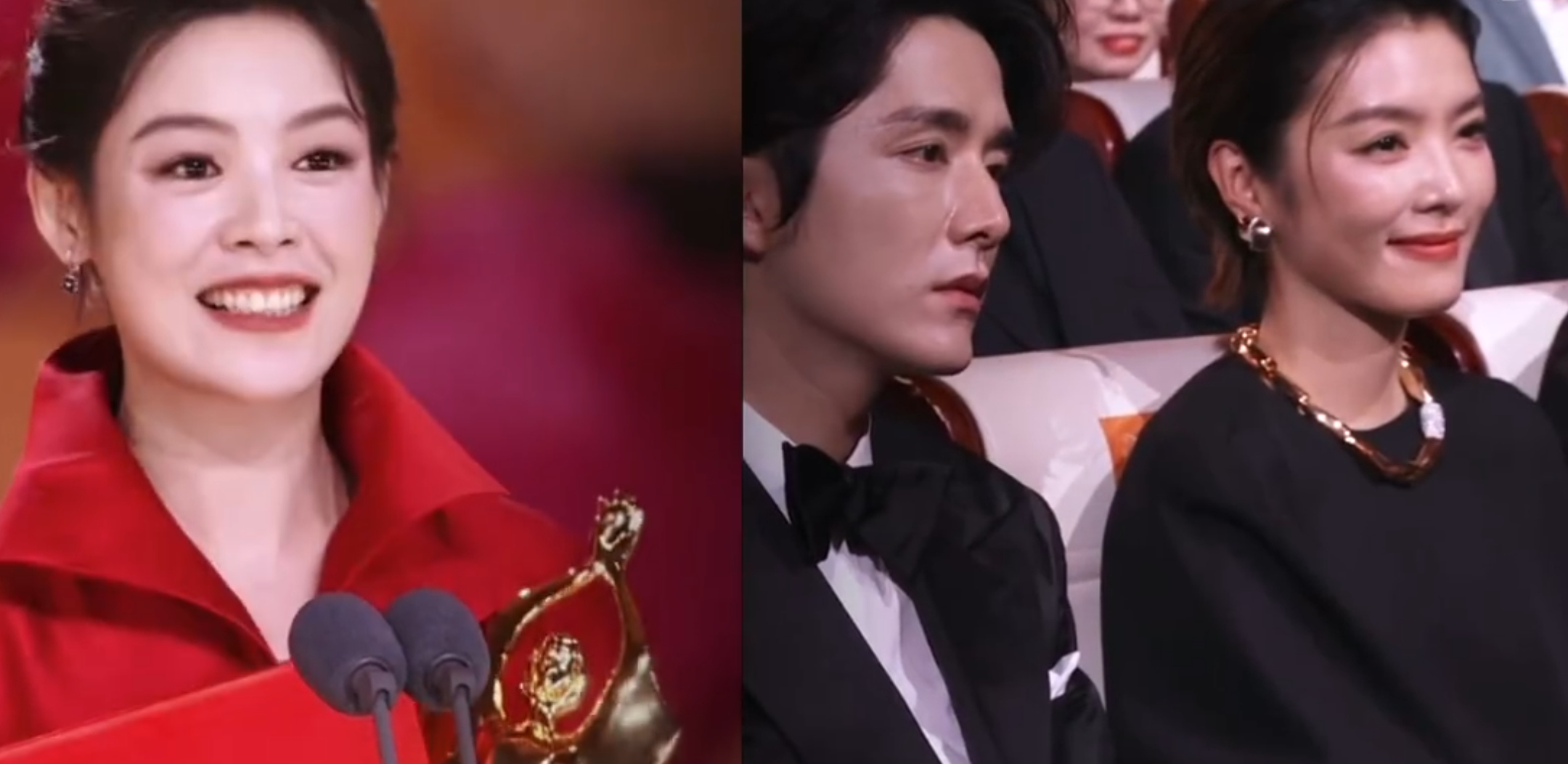 陈丽君获奖的时候，李云霄的眼神是骗不了人的这是满眼的欣慰~是知己的同频！是最美好