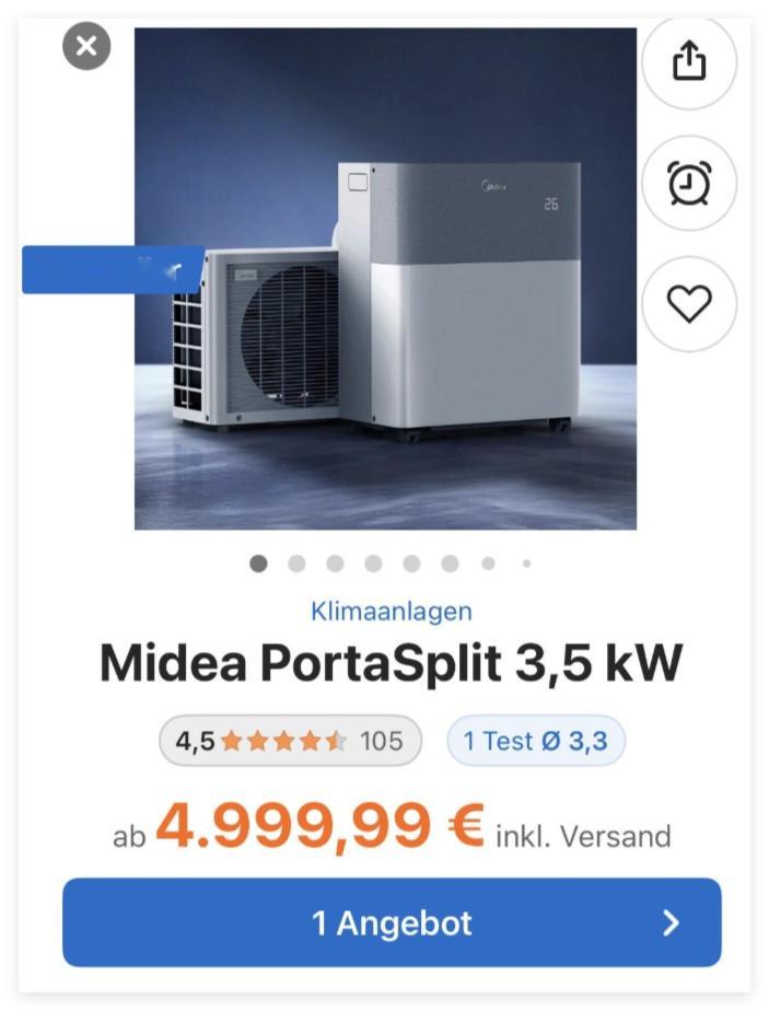 5000欧？一个分体式空调？3万8人民币？怎么说呢？怪不得都那么喜欢出口，确实。