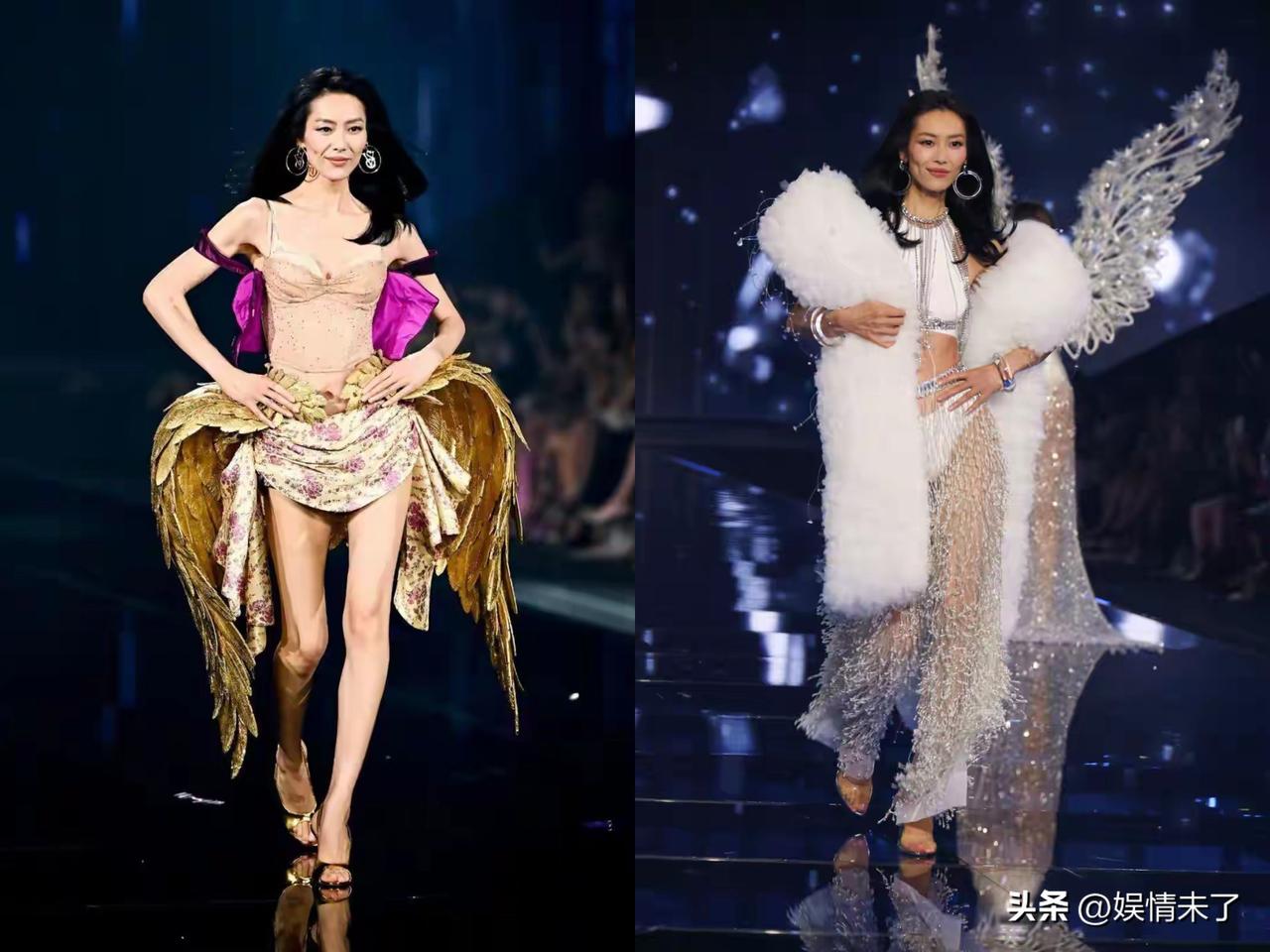 2026维密秀，奚梦瑶时隔8年重返T台，再度走上维密的舞台，状态依旧亮眼。但同台