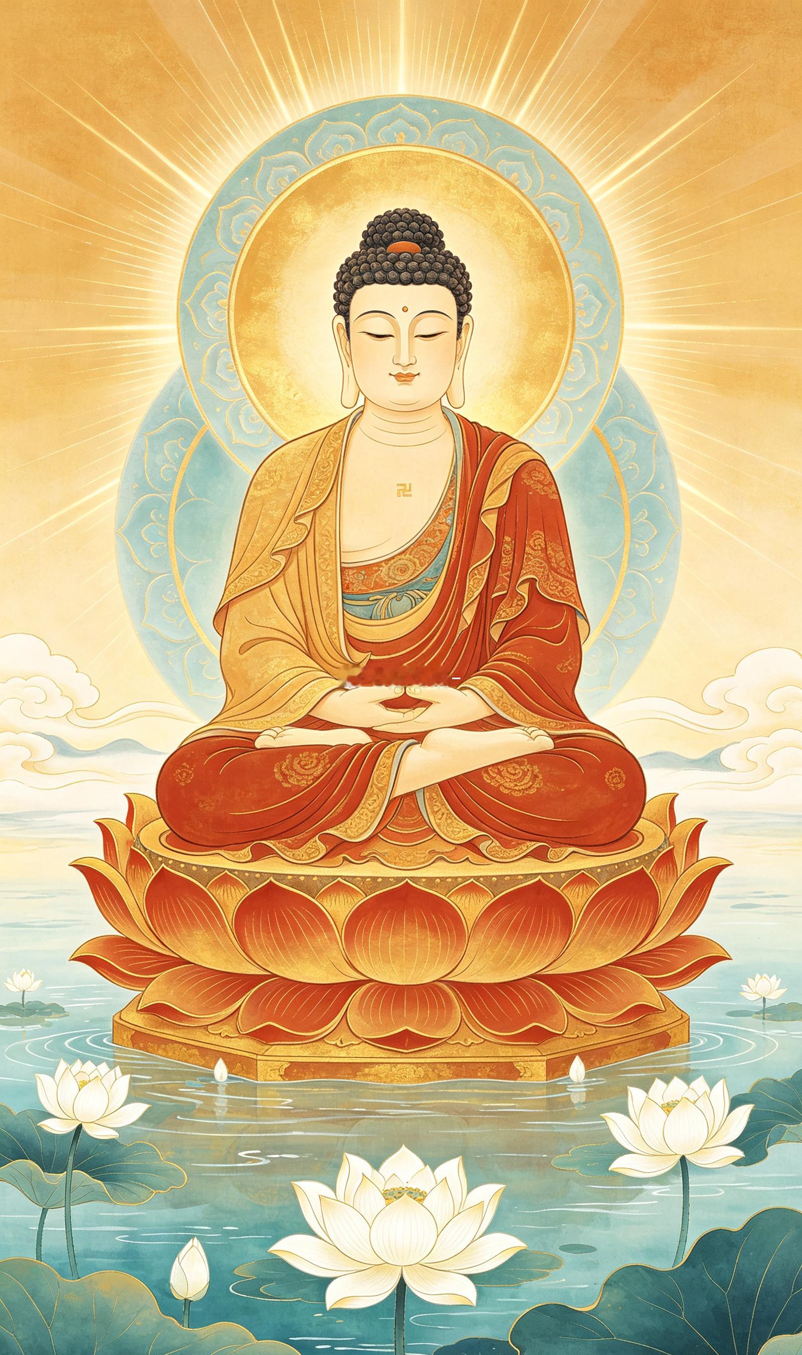 佛前不求无端横财，但为认真生活的人祈一份安稳：工作有着落，经营有回报，进项清净，