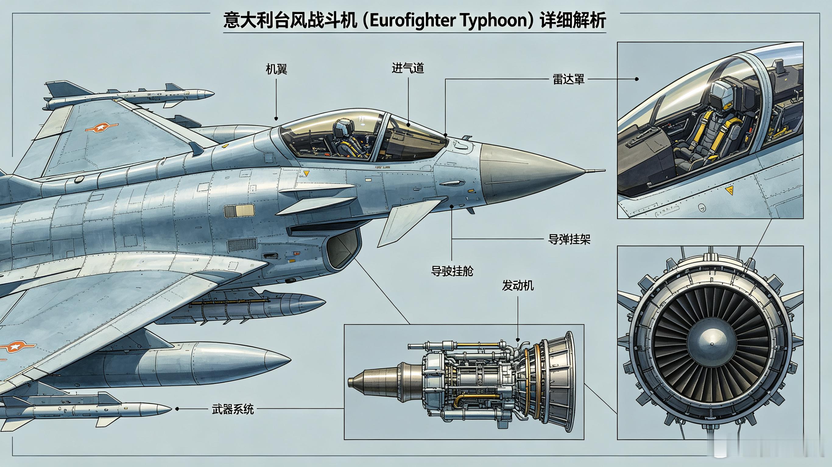 军事AI新视野 意大利台风战斗机（Eurofighter Typhoon/F-2