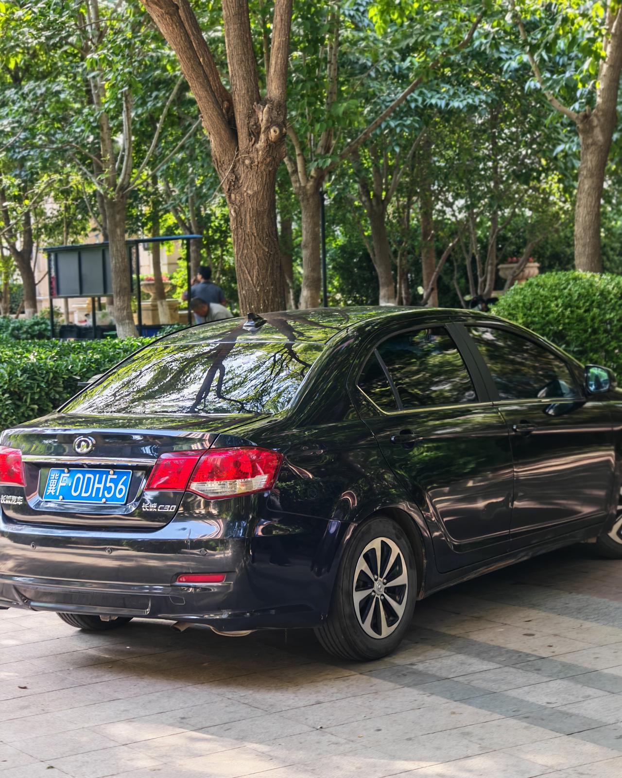 小区里撞到这台车，有点小激动。

长城腾翼C30，2010年长城首款轿车，月销破