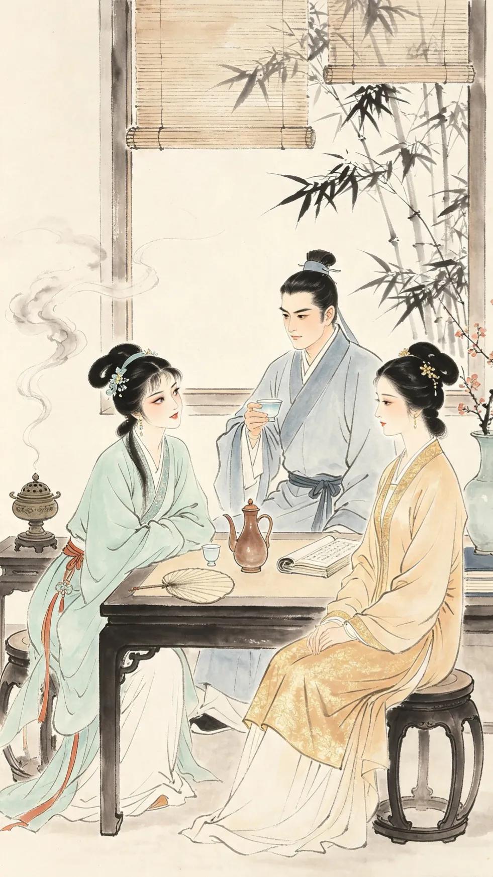 黛玉的无脑吃醋，却自有她的道理。那就是：我的爱人，只许我来关心，别的人不行。
话