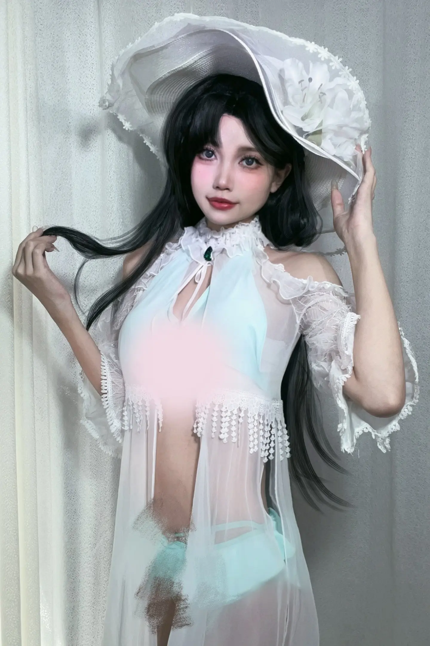 谁说紫萍宝宝泳装不好看！