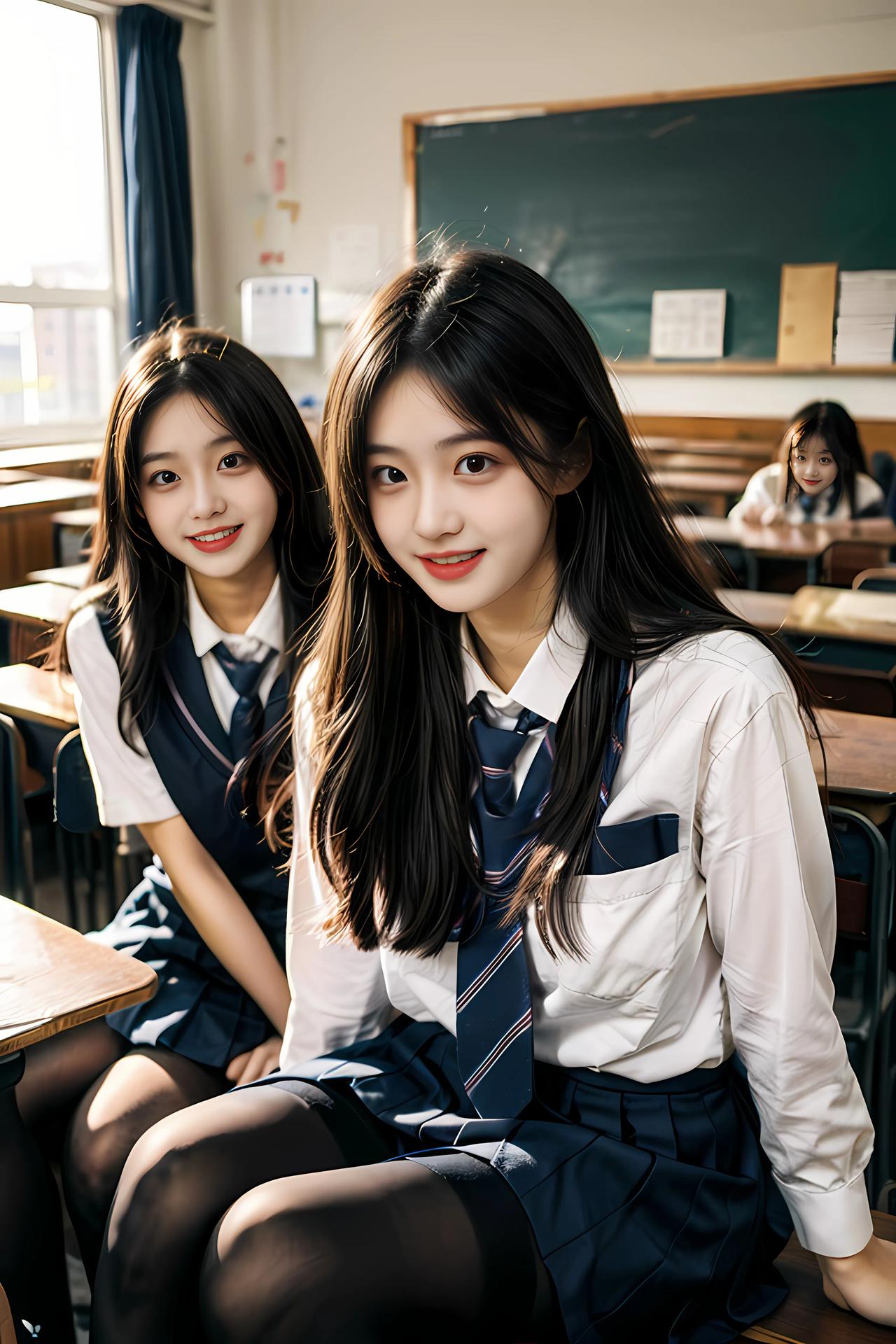 AI美女学生
