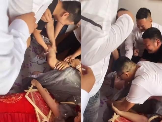 河南汝阳，20岁伴娘在好友婚礼中因恶俗婚闹致残：被新郎朋友从柜子拽出、裹入被子抛