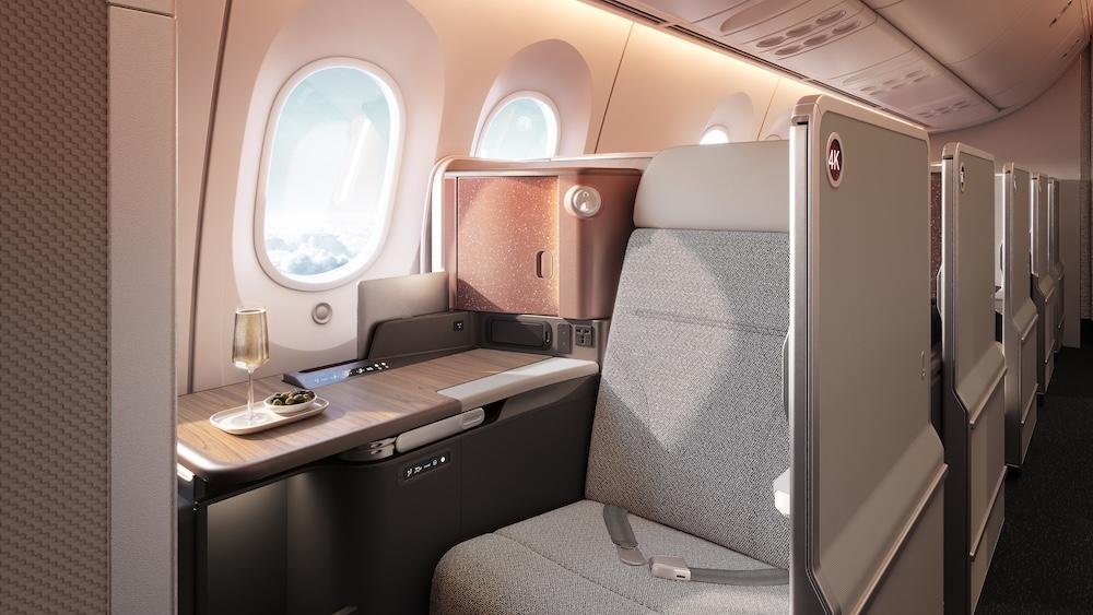 近日，澳洲航空展示了空客A321XLR与波音787的全新商务舱座椅，同时透露，其