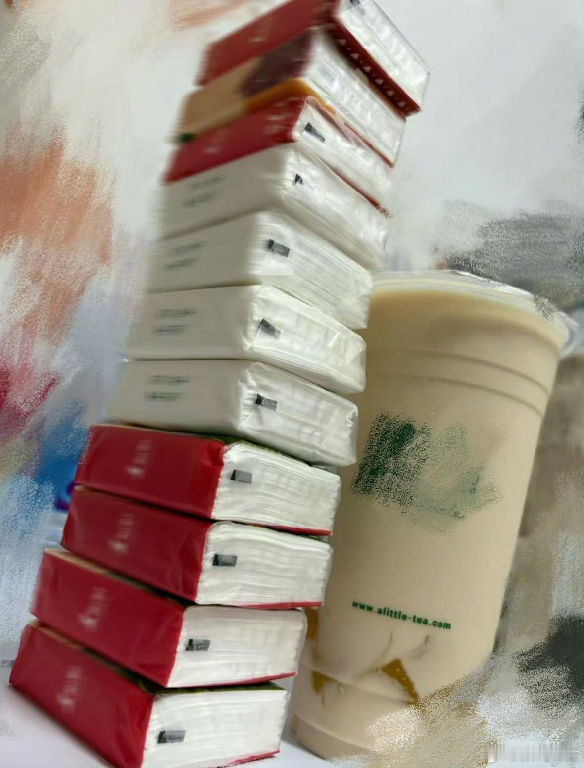 现在连买奶茶都要配货了好多年没喝过奶茶了，现在已经发展成要点纸巾凑配送了吗？震惊