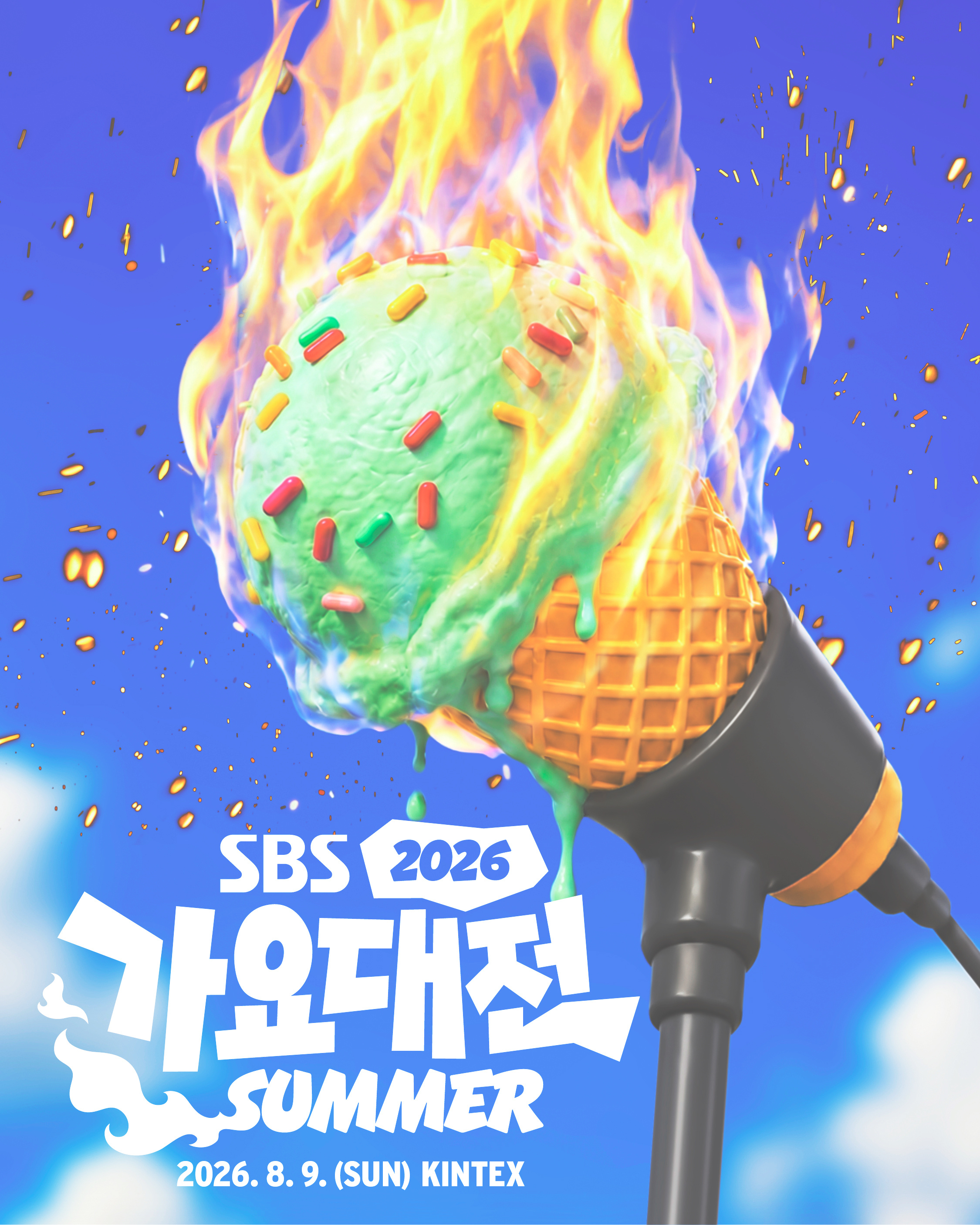 《2026歌谣大战SUMMER》预告海报，将于8月9日举行 