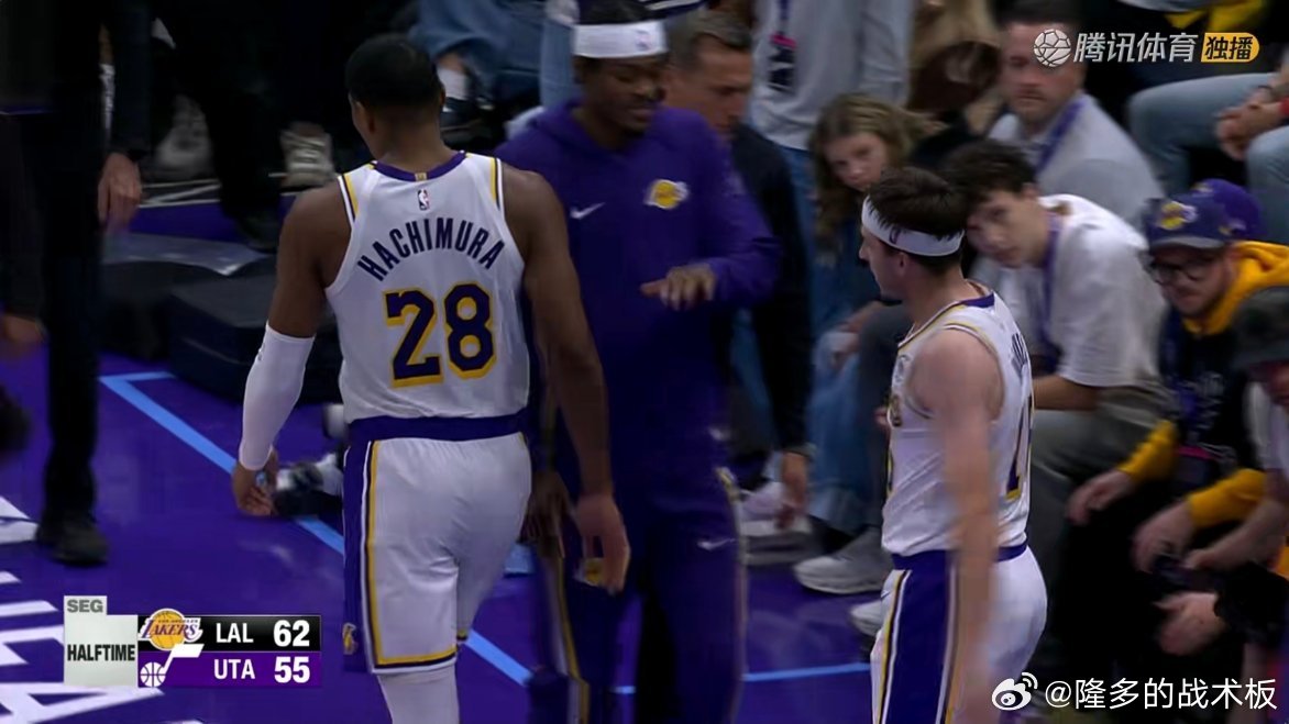 半场湖人62-55领先爵士，感觉如何？