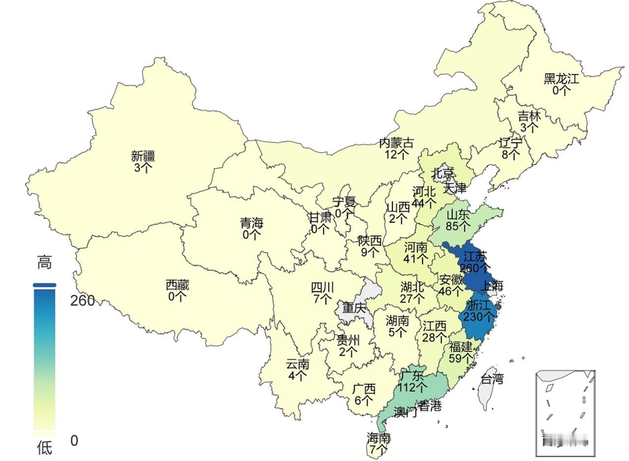 2024年综合实力千强镇分布图