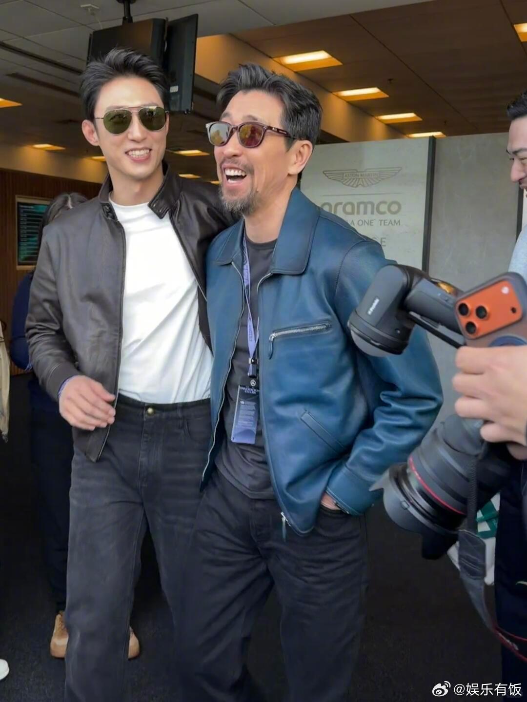 王千源黄景瑜同框 内娱两大顶A硬汉同框！两位实力派演员站在一起就是气场全开，这画