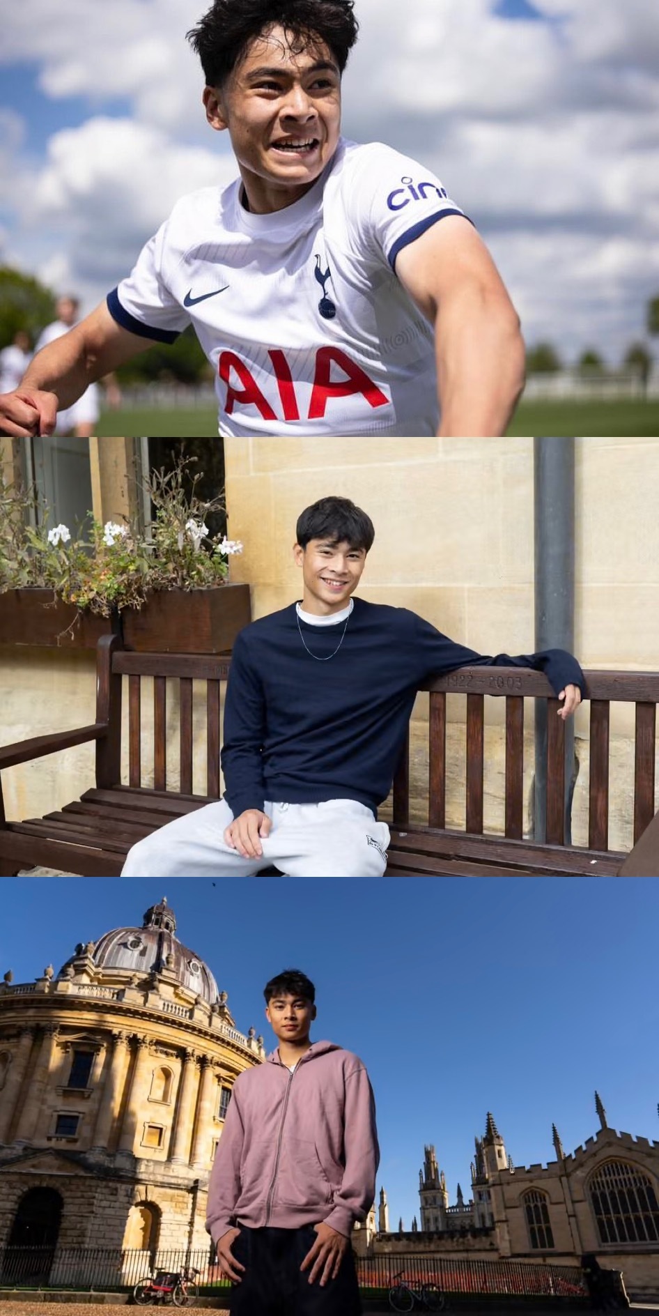 去年热刺解约后去加州UCLA读书又转投曼城的华裔小将Han Willhoft-K