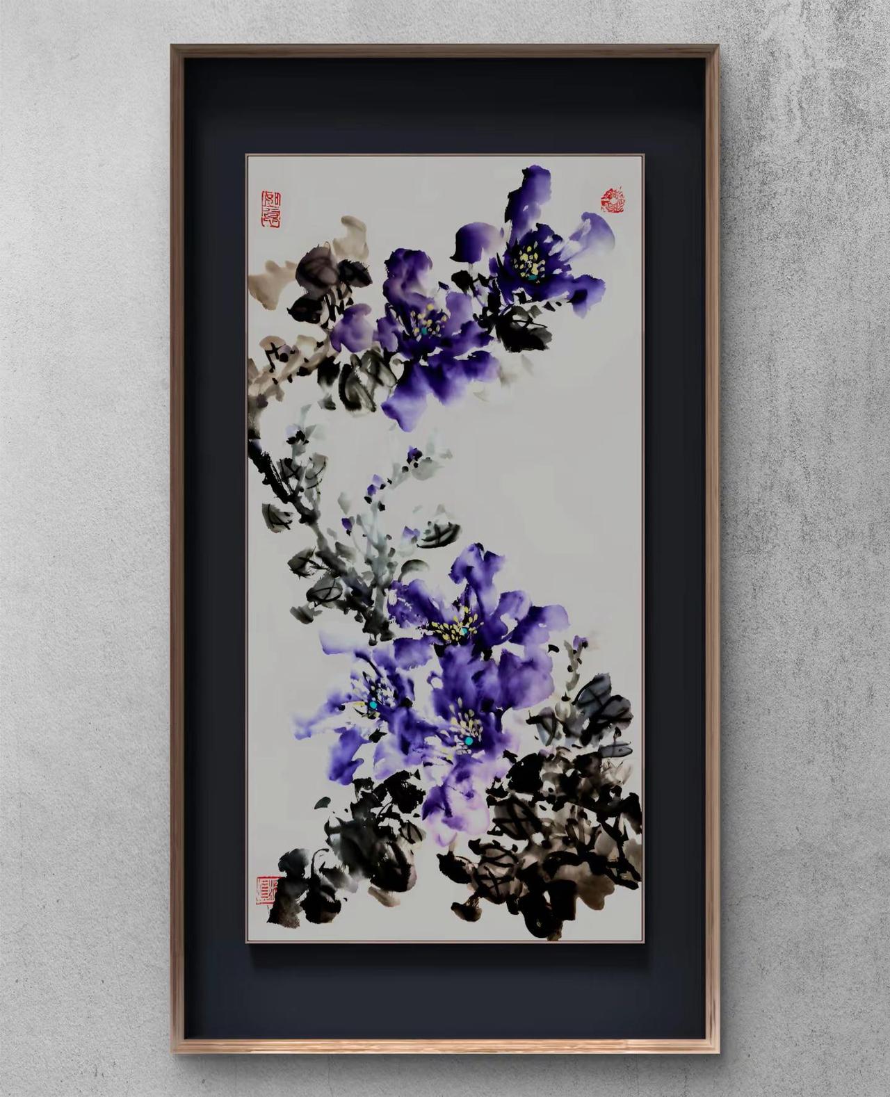 写意花鸟 水墨写意花鸟 国画 中式装饰挂画