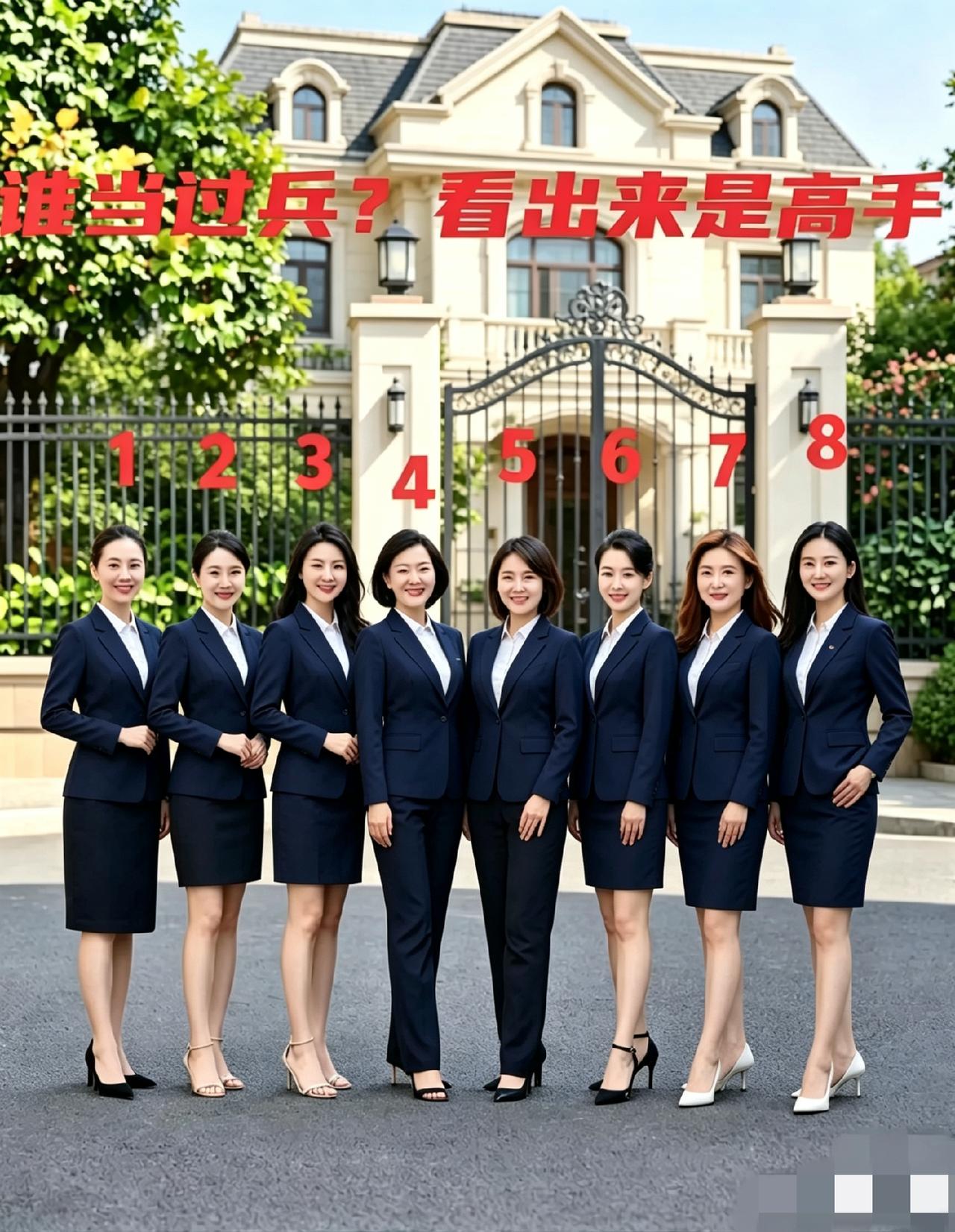 考眼力！8个美女里面，有一个人曾经当过兵，你能看得出来是谁吗？