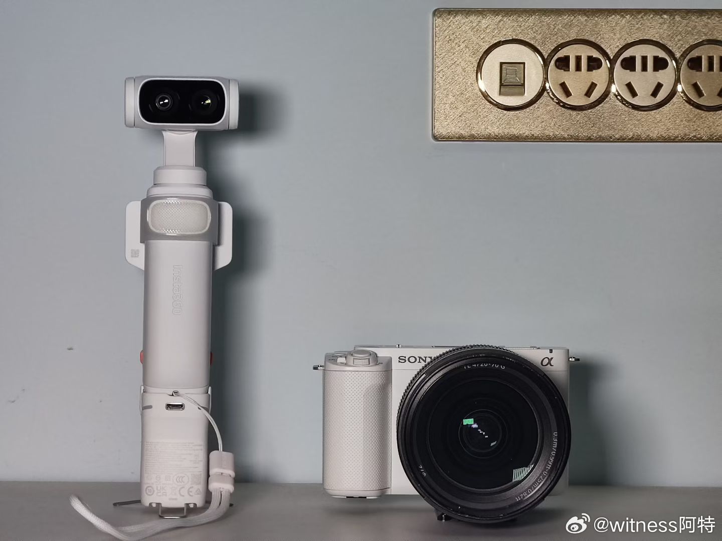 云台相机影石大疆谁更强刚才摄影师跟我显摆他的白月光，明天就是我的白月光了
