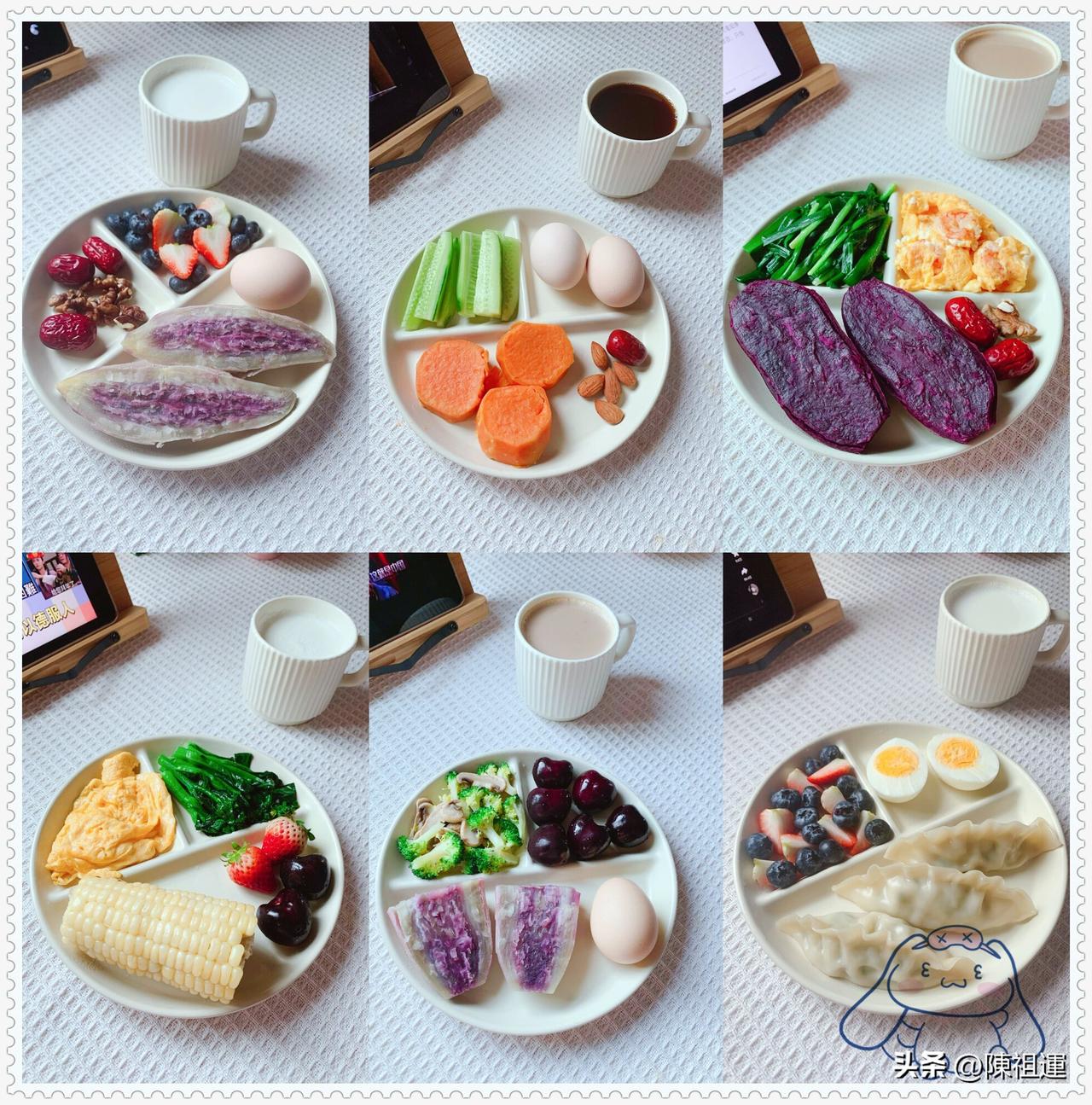 我忍不住拿起手机，从不同角度记录下这份美味。阳光透过窗户洒在早餐上，为它镀上了一