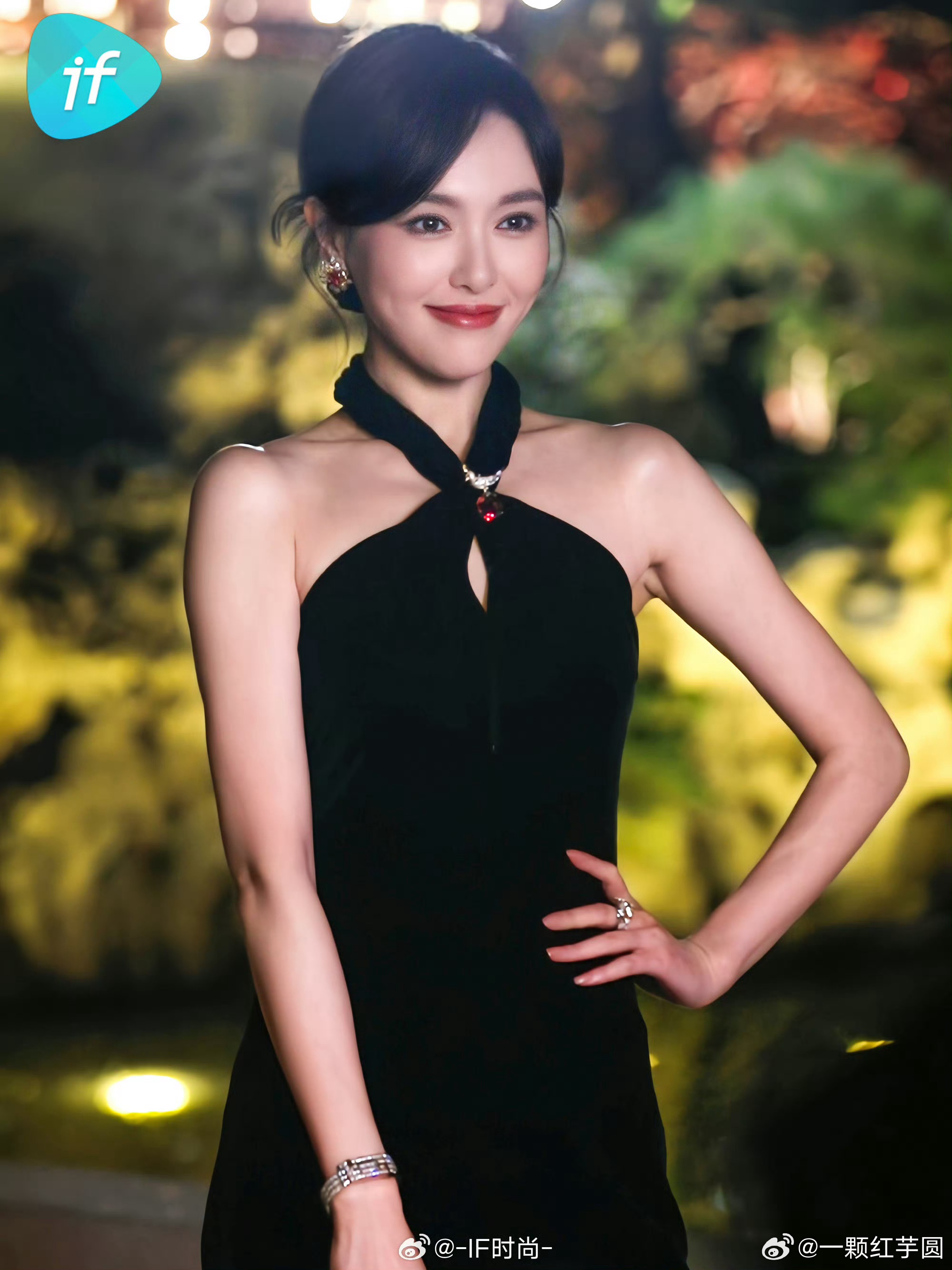 唐嫣 今天真的一套比一套美！！！女神和蒂芙尼高珠好配