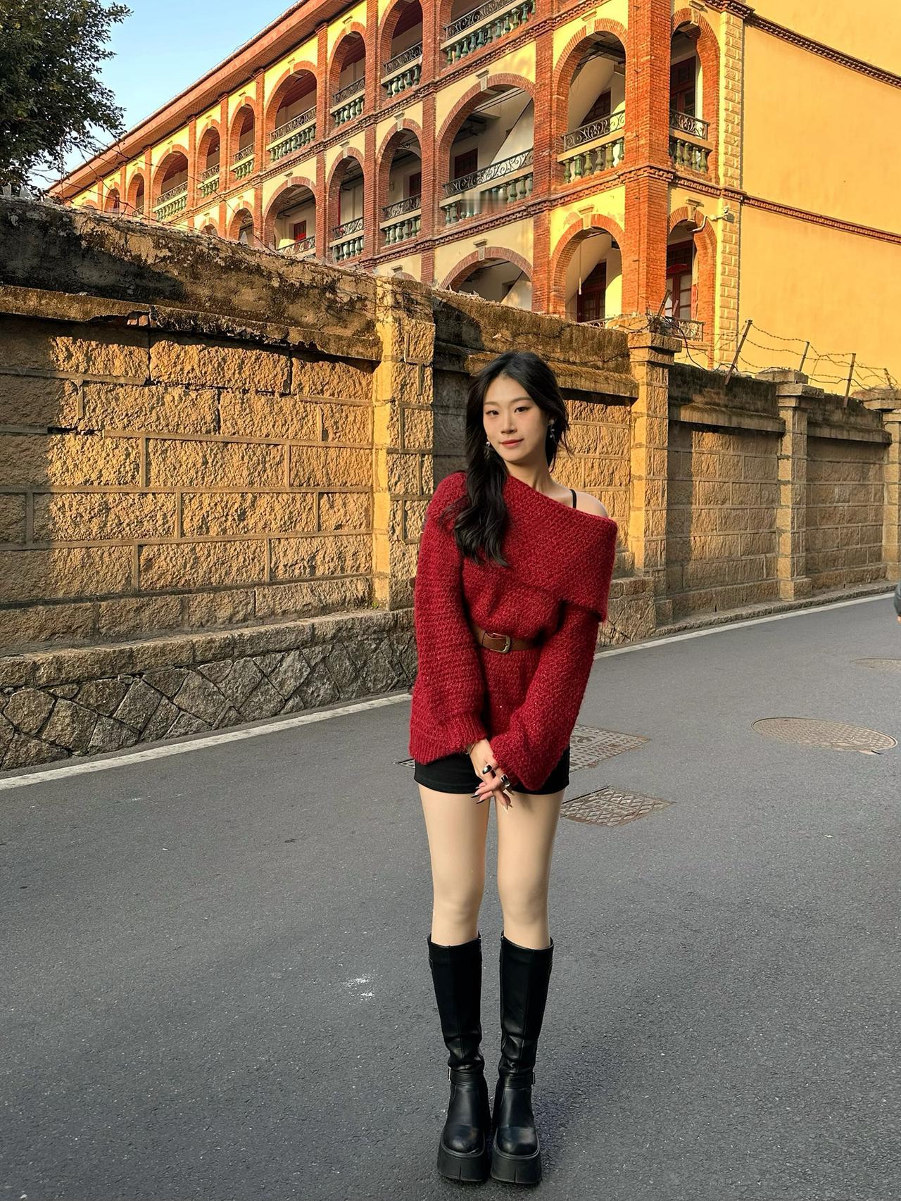 ₍ᐢ..ᐢ₎♡圣诞元旦穿搭🧣纯欲红毛衣直接封神˚₊⋆𓂃 |||✨这件毛衣有一