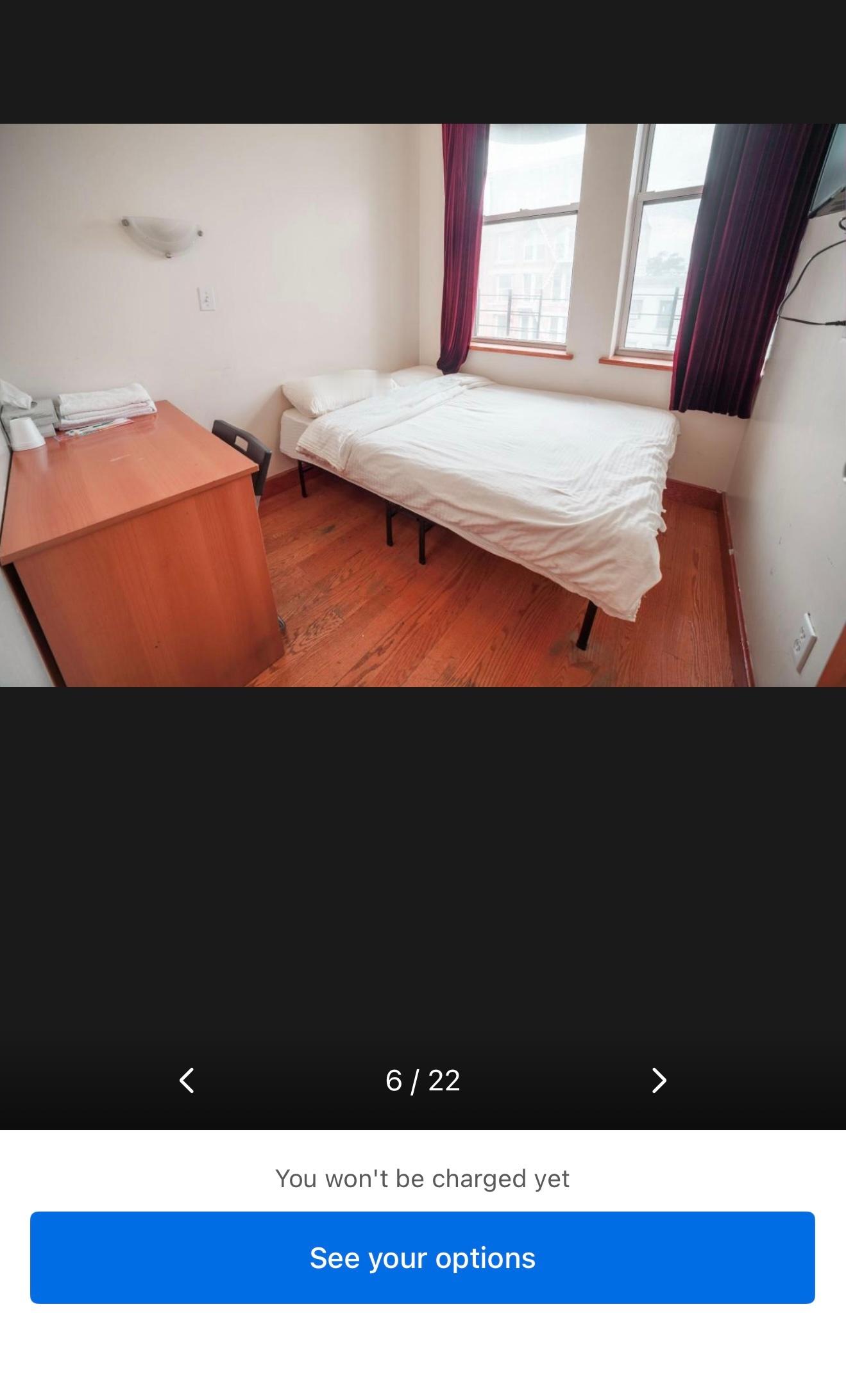 逛booking，纽约，1175元人民币每晚的住宿